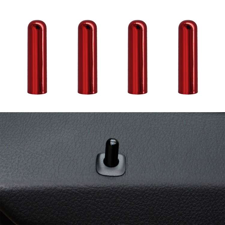 4 PCS Car Unlock Cover Door Bolt Door Handle for BMW X1 / X6(Black)