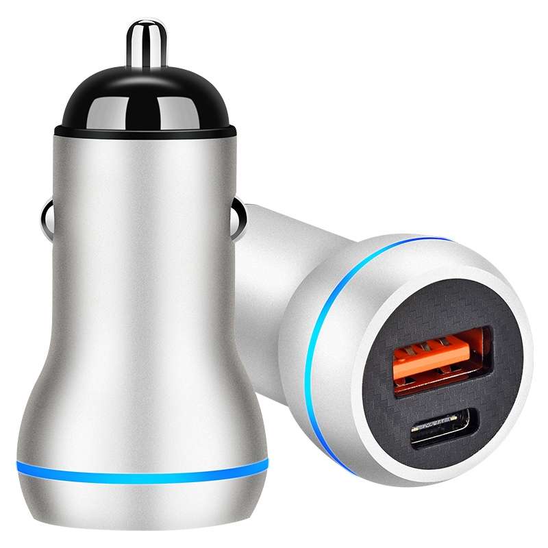ACC-581 PD 20W + QC3.0 Type-C / USB-C + USB Fast Charging Car Charger (Black)