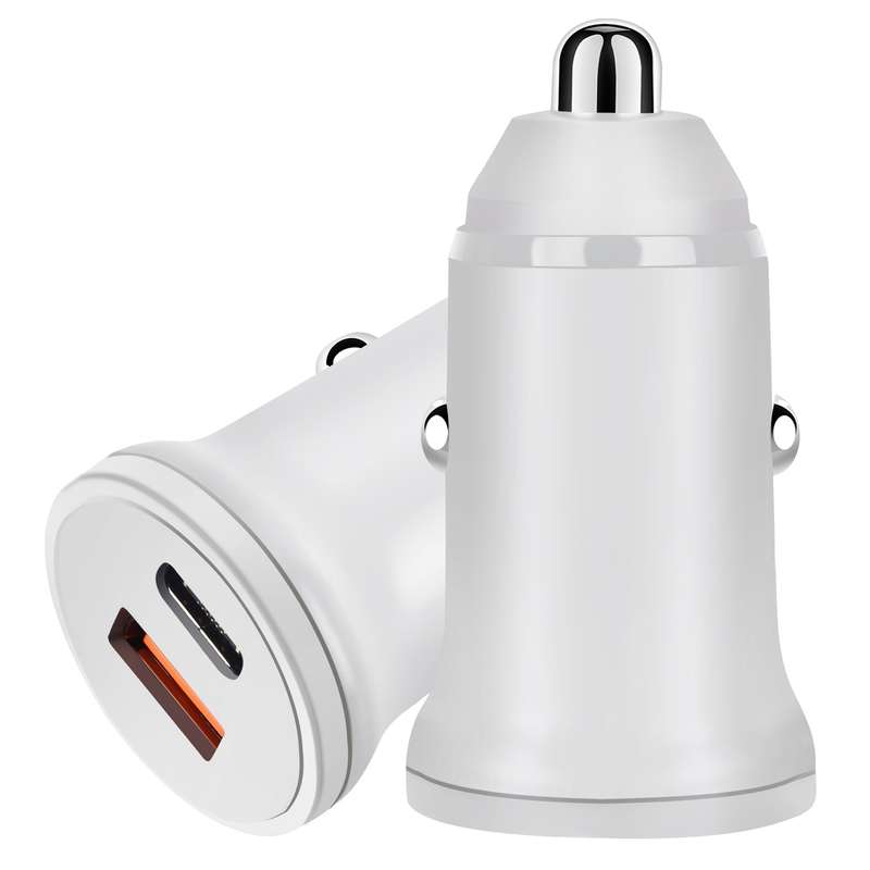 PD 20W USB-C / Type-C + QC 3.0 USB Interface Fast Charging Car Charger (Black)