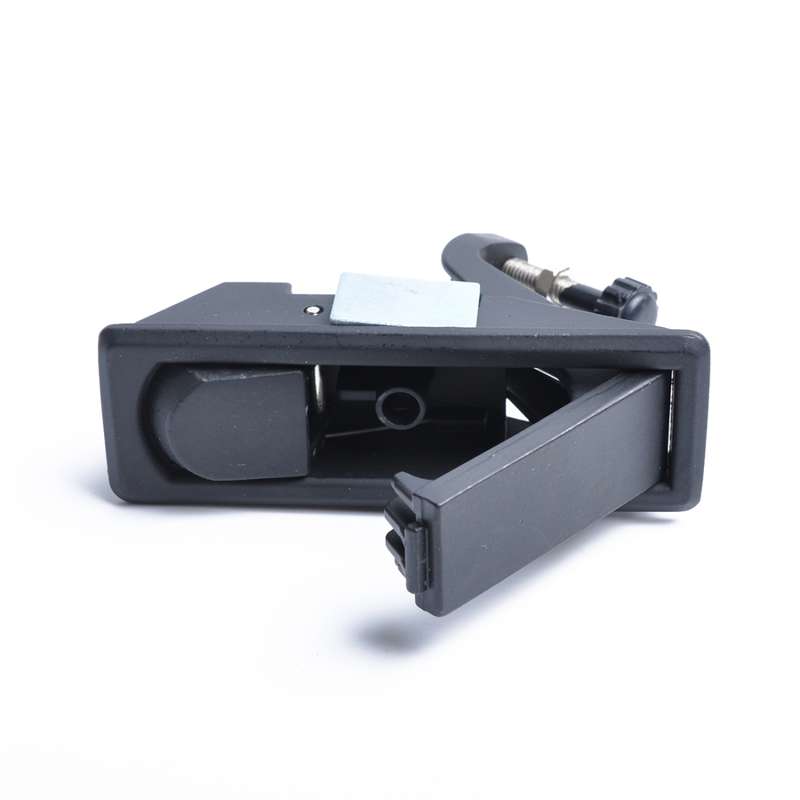Black Zinc Alloy Adjustable Lever Hand Operated Compression Latch with Raised Trigger for RV / Trail