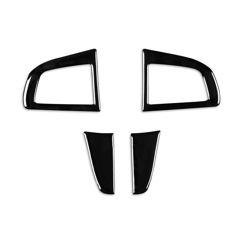 For Mazda 3 Axela 2010-2013 4 in 1 Car Steering Wheel Decorative Sticker, Left and Right Drive Unive