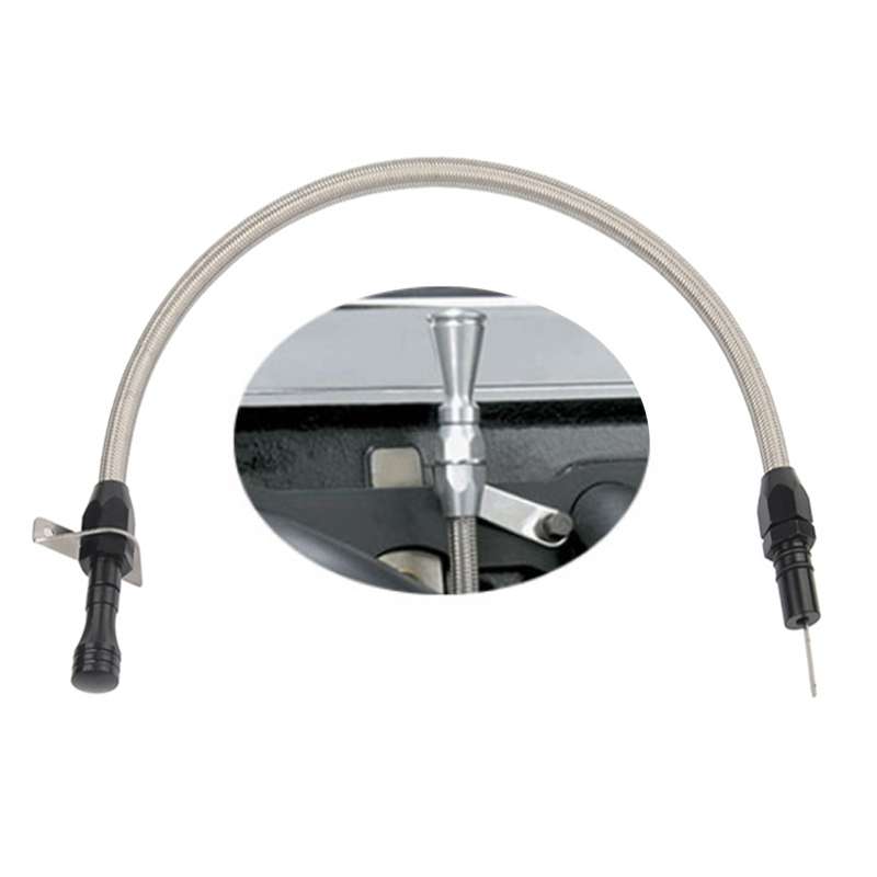 Car Flexible Stainless Transmission Gearbox Oil Dipstick 530mm Oil Measuring Rod for Chevrolet(Black