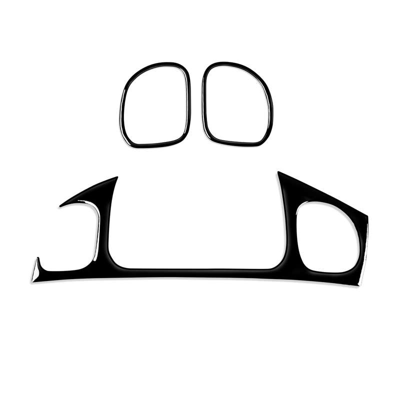 For Chevrolet Corvette C5 1998-2004 Car Copilot Air Outlet Set Decorative Sticker, Left Drive
