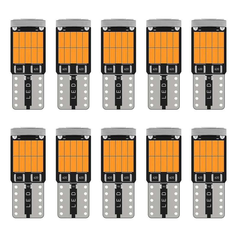 10pcs T10 4014-26SMD Car Bright Lights LED Clearance Light Lamp Reading Light (White Light)