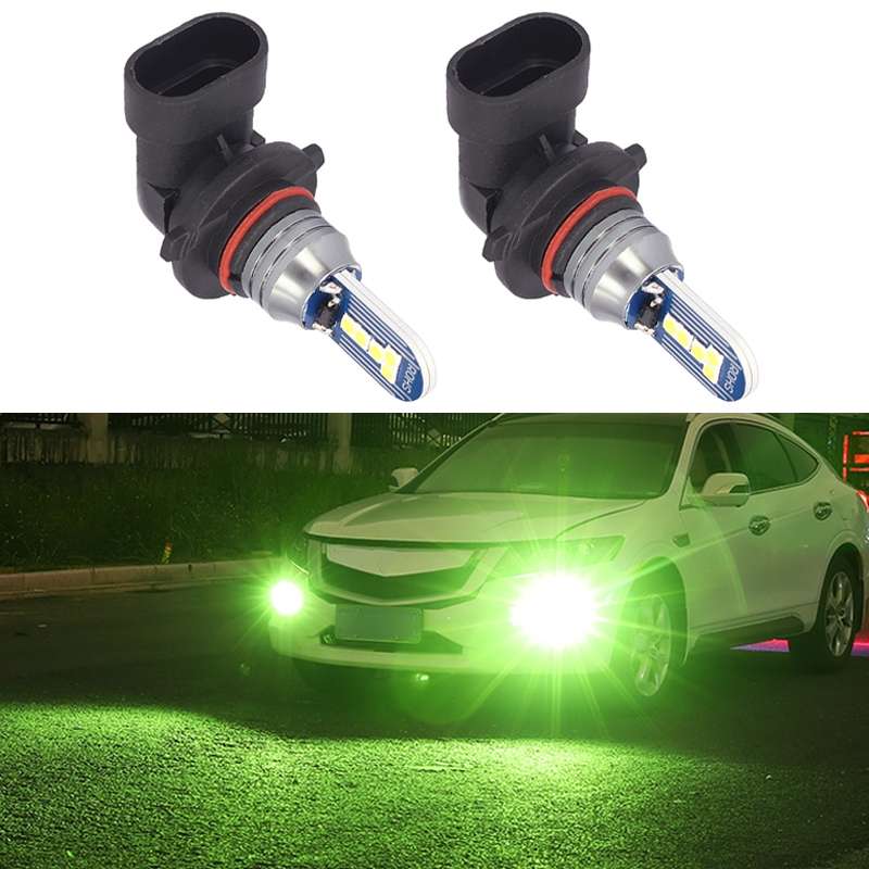 1 Pair 9005 DC12V 7.8W Car LED Fog Light (Lime Green)