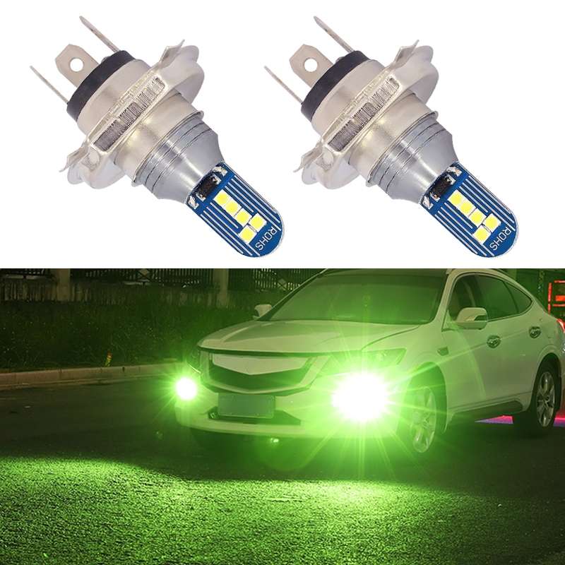 1 Pair H4 DC12V 7.8W Car LED Fog Light (Lime Green)