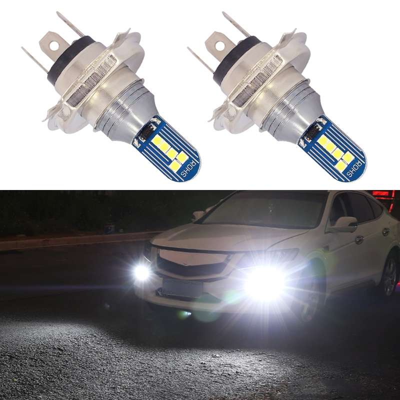 1 Pair H4 DC12V 7.8W Car LED Fog Light (Lime Green)