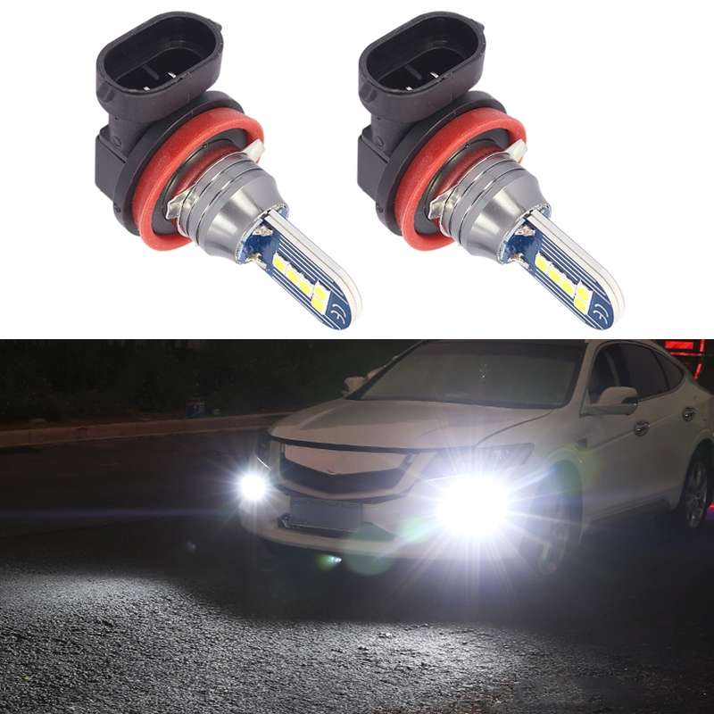 1 Pair H11 DC12V 7.8W Car LED Fog Light (Lime Green)