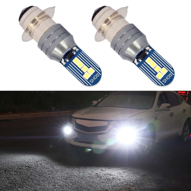 1 Pair PX15D DC12V 7.8W Car LED Fog Light (Lime Green)