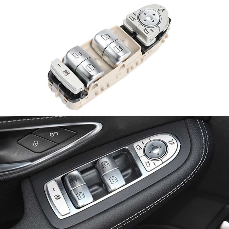 Car Auto Electronic Window Master Control Switch Button for Mercedes-Benz C Class W205 2015-2021 (Br