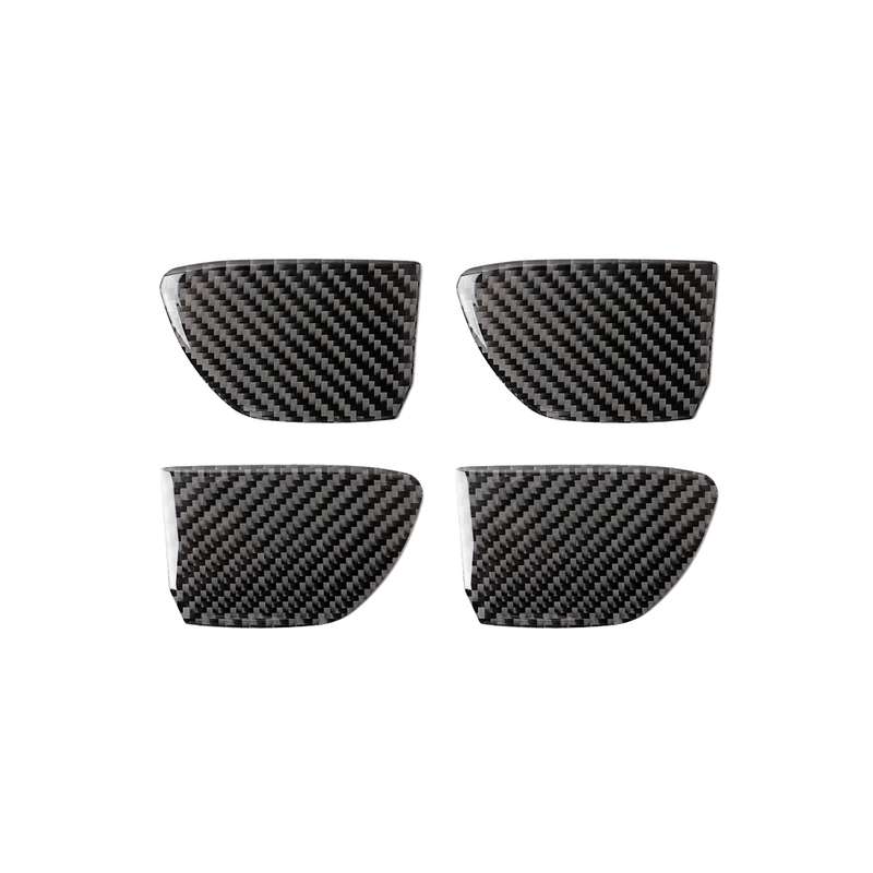 4 PCS Car Carbon Fiber Door Inner Handle Wrist Panel Decorative Sticker for Infiniti Q50 / Q60 2014-