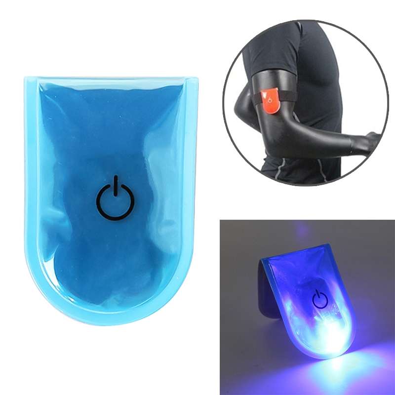 2 PCS Outdoor Night Running Safety Warning Light LED Illuminated Magnet Clip Light (Colour)