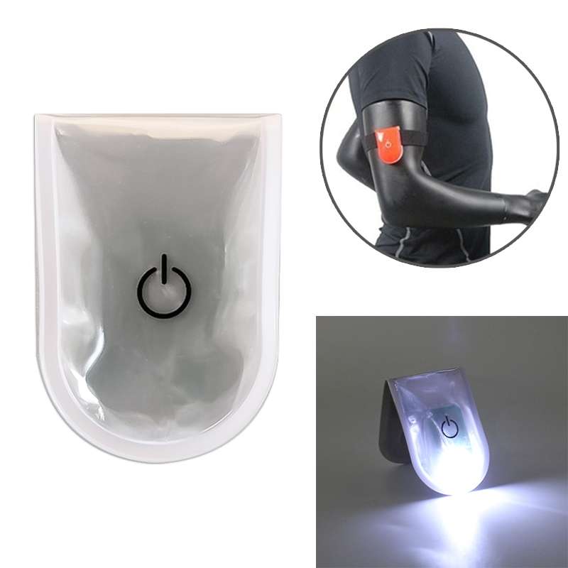 2 PCS Outdoor Night Running Safety Warning Light LED Illuminated Magnet Clip Light (Colour)