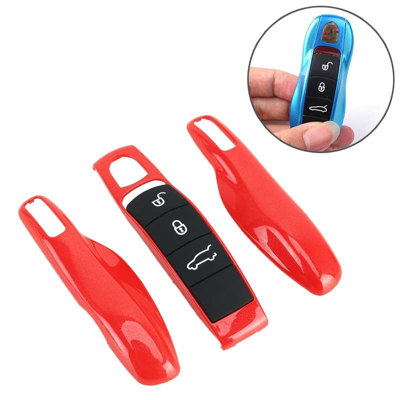 Car Plastic Key Shell Key Case for Porsche (Red)