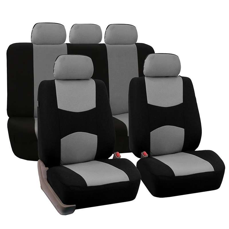 9 in 1 Universal Four Seasons Anti-Slippery Cushion Mat Set for 5 Seat Car, Style:Ordinary (Black)