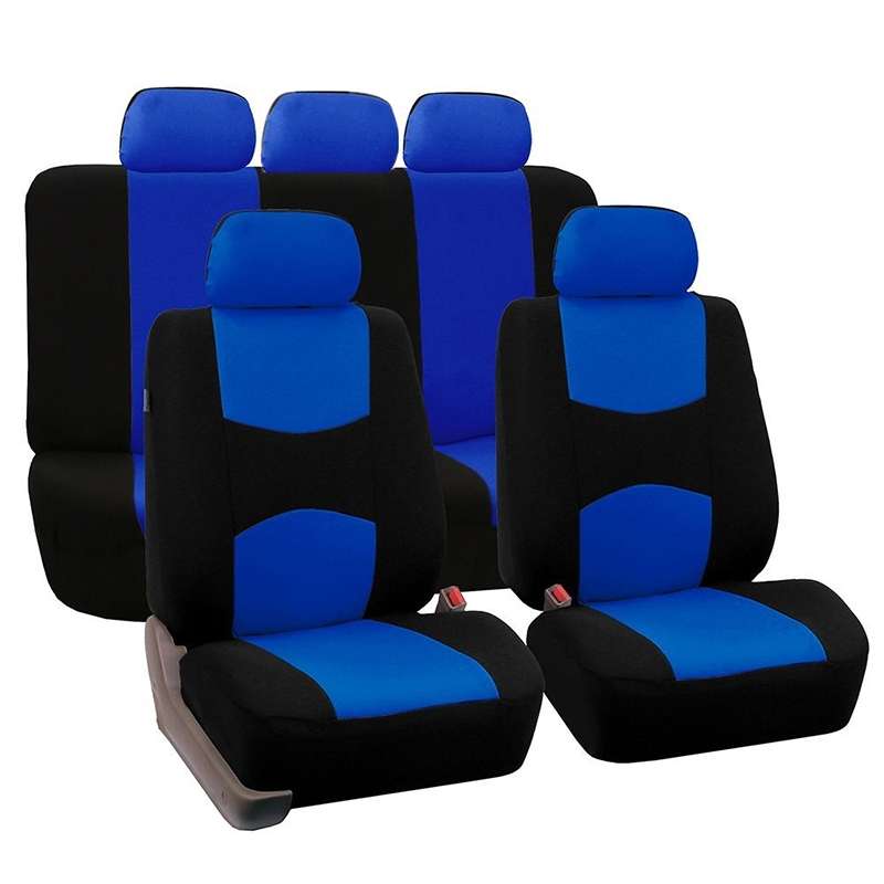 9 in 1 Universal Four Seasons Anti-Slippery Cushion Mat Set for 5 Seat Car, Style:Ordinary (Black)