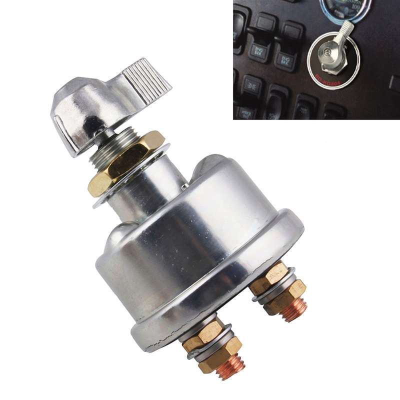 12V 125A Master Battery Disconnect Battery Switch Power Isolator Cut Off Kill Switch for UVT ATV Mar