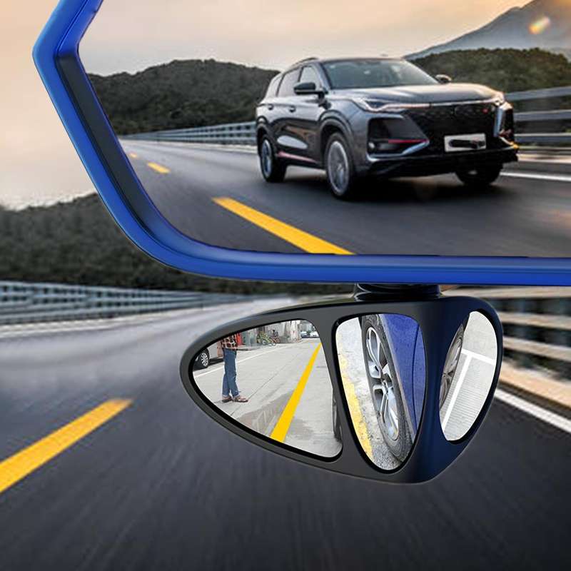 3R-151 3 in 1 Car Rearview Auxiliary Blind Spot Mirror Rear View 146 Front Wheel Mirror for Left Sid