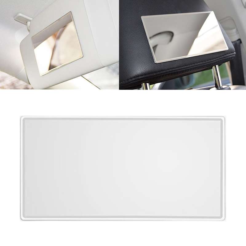 Portable Car Sunshade Makeup Mirror Stainless Steel Vanity Mirror, Size: 150 x 80mm