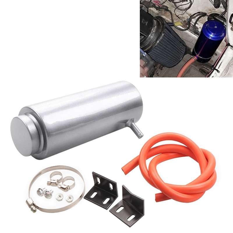 Car Universal Modified Aluminum Alloy Cooling Water Tank Bottle Can, Capacity: 800ML (Black)