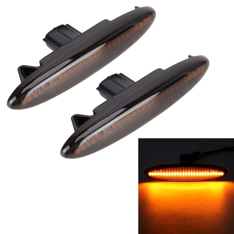 2 PCS DC12V / 5W Car LED Dynamic Blinker Side Lights Flowing Water Turn Signal Light for Lexus, Ambe