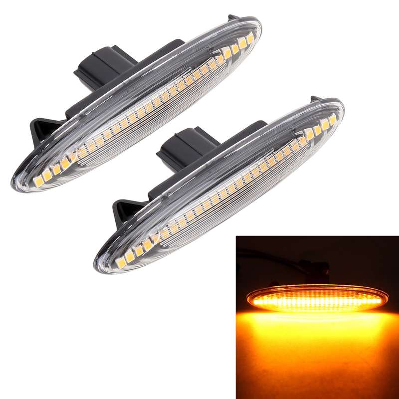 2 PCS DC12V / 5W Car LED Dynamic Blinker Side Lights Flowing Water Turn Signal Light for Lexus, Ambe