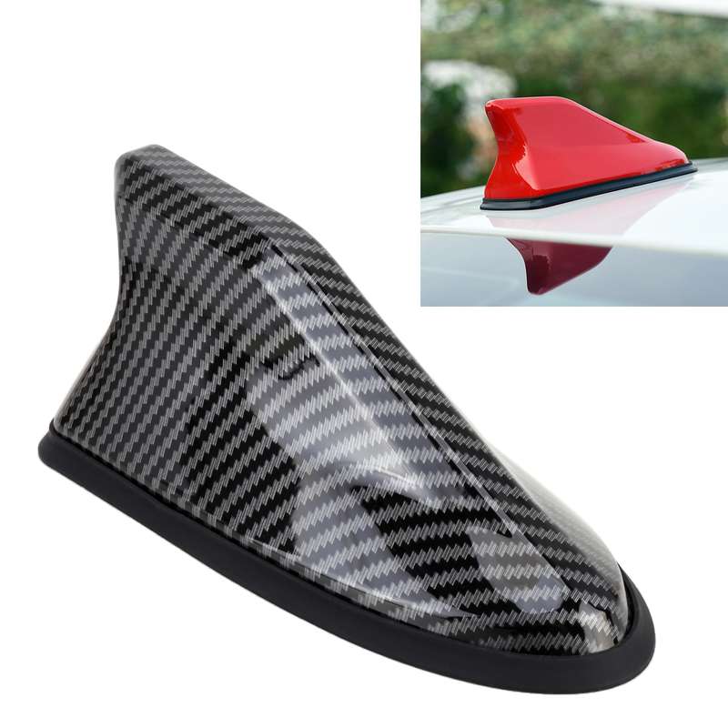 Universal Car Antenna Aerial Shark Fin Radio Signal (Silver)