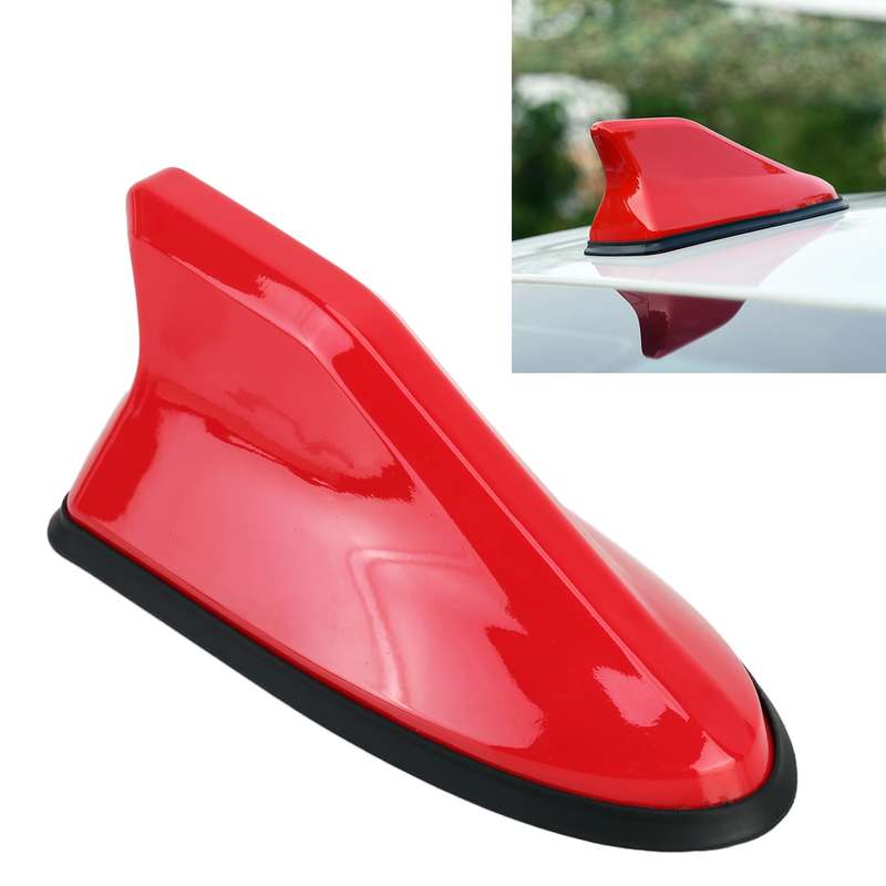 Universal Car Antenna Aerial Shark Fin Radio Signal (Silver)