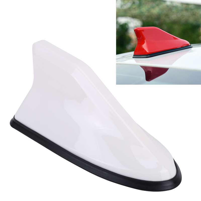 Universal Car Antenna Aerial Shark Fin Radio Signal (Silver)