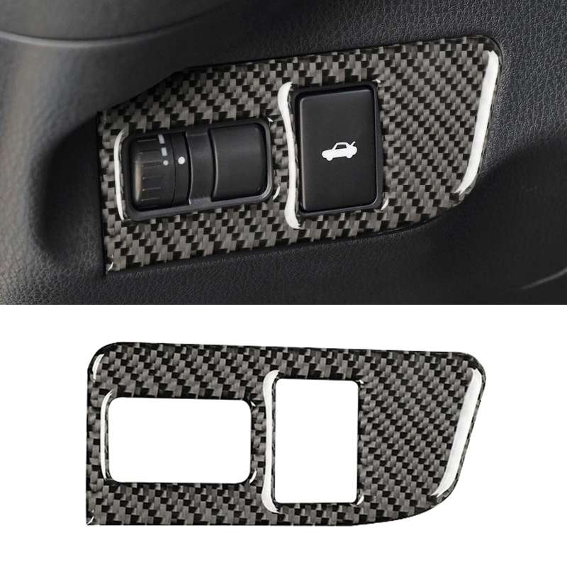 Car Carbon Fiber Trunk Switch Decorative Sticker for Subaru BRZ / Toyota 86 2013-2017, Left Drive (B