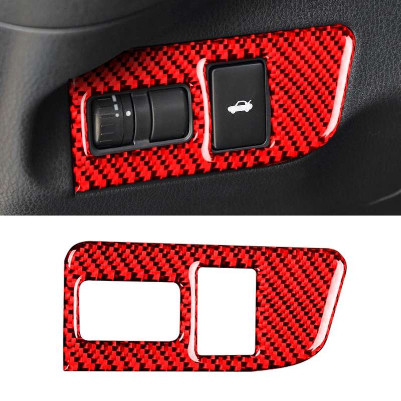 Car Carbon Fiber Trunk Switch Decorative Sticker for Subaru BRZ / Toyota 86 2013-2017, Left Drive (B