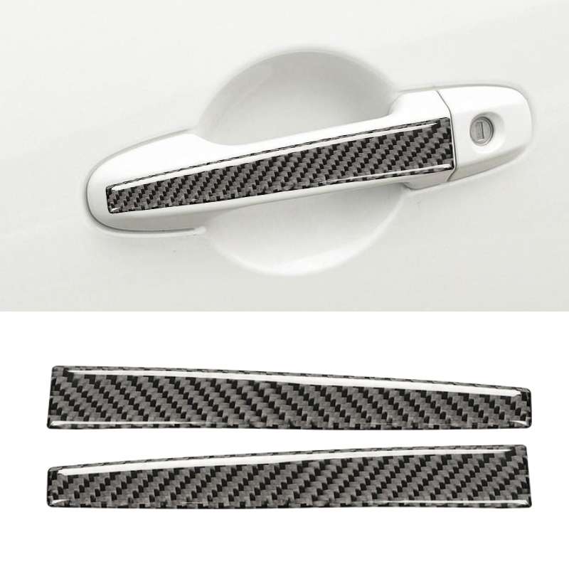 Car Carbon Fiber Door Handle Decorative Sticker for Subaru BRZ / Toyota 86 2013-2017, Left and Right