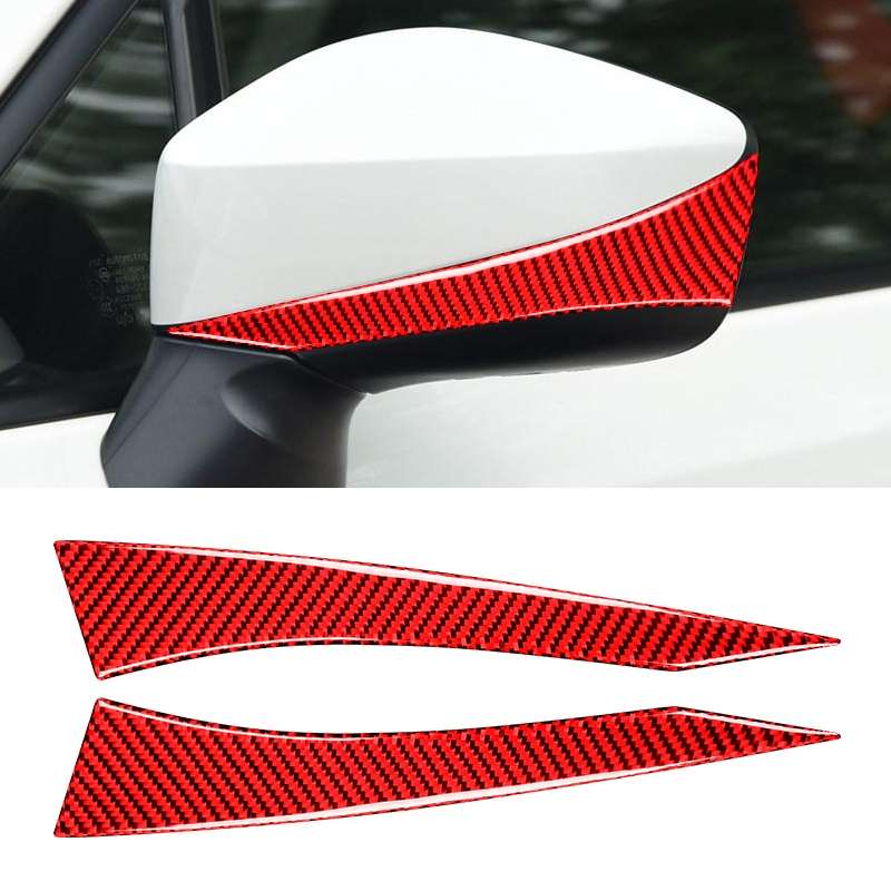 Car Carbon Fiber Rearview Mirror Anti-collision Strip for Subaru BRZ / Toyota 86 2013-2017, Left and