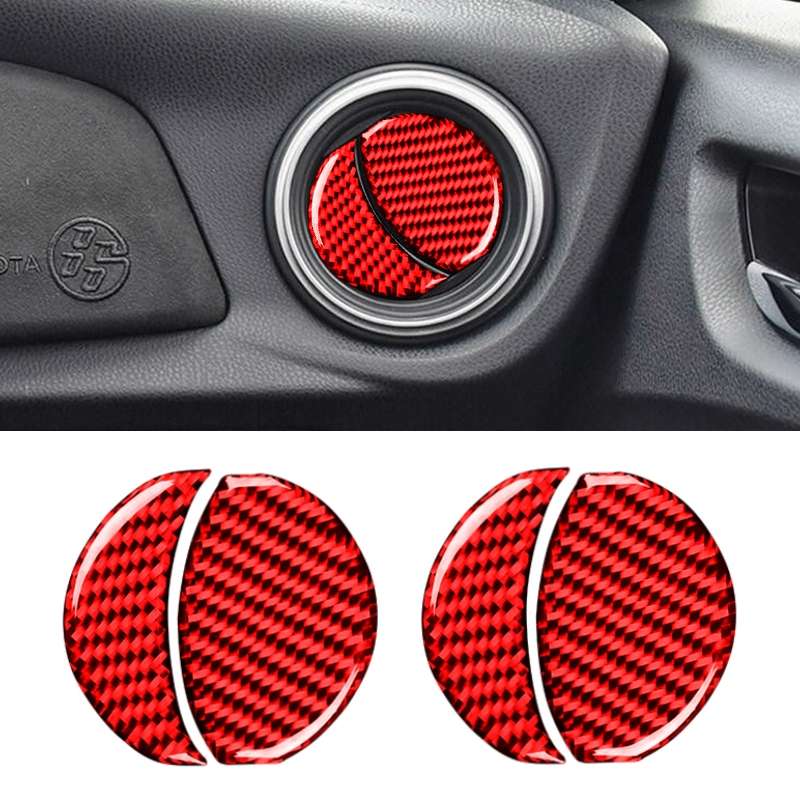 Car Carbon Fiber Central Control Air Outlet Decorative Sticker for Subaru BRZ / Toyota 86 2013-2020,