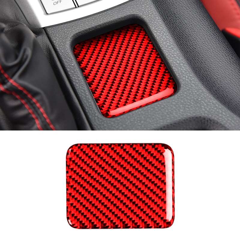 Car Carbon Fiber Seat Heating Panel Decorative Sticker for Subaru BRZ / Toyota 86 2013-2019, Left an