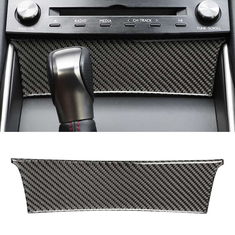 Car Carbon Fiber Central Control Panel Decorative Sticker for Lexus IS250 2013-, Left Drive B Style