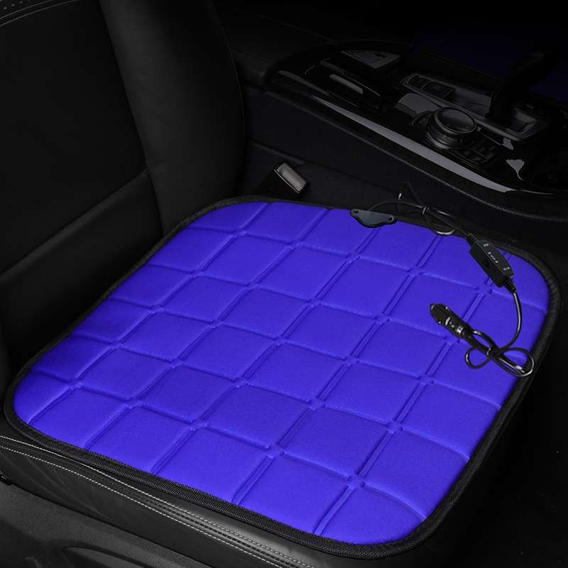 Car Cigarette Lighter Socket Seat Heater Cushion Warmer Cover Winter Heated Warm Mat (Black)