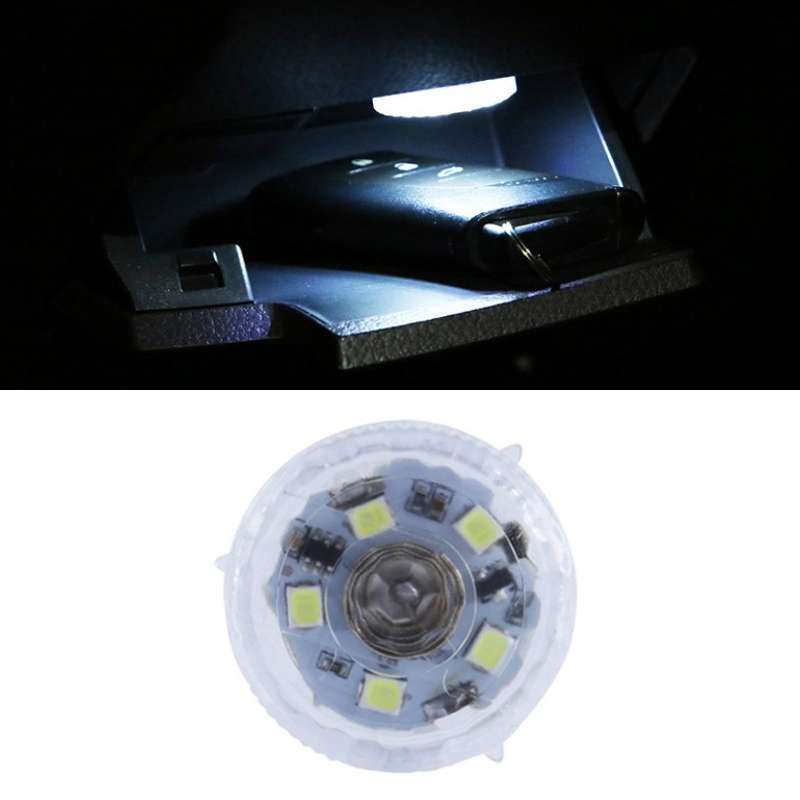 Universal Car Wireless LED Atmosphere Lights Emergency Foot Light (Ice Blue Light)