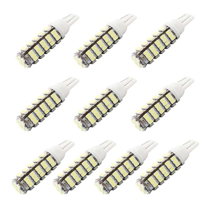 10 PCS T10 DC12V / 1.5W / 6500K / 75LM Car Clearance Lights Reading Lamp with 68LEDs SMD-3020 Lamp B