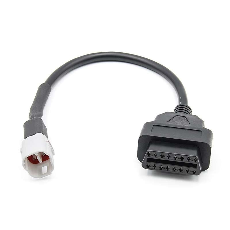 Motorcycle OBD Female to 4PIN Connector Cable for Yamaha