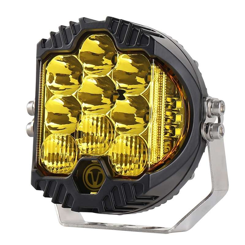 OL-1950Y 5 inch DC12V-30V 5000LM 6500K 50W Car LED Light on Three Sides Headlight for Jeep Wrangler