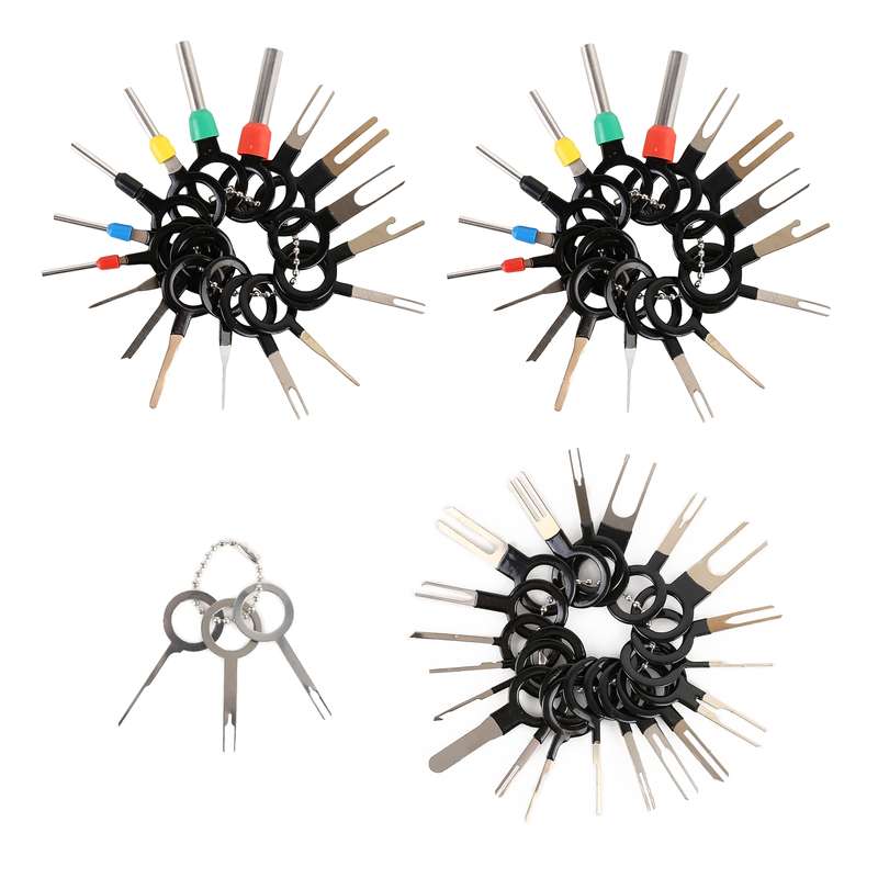 59 in 1 Car Plug Circuit Board Wire Harness Terminal Extraction Pick Connector Crimp Pin Back Needle