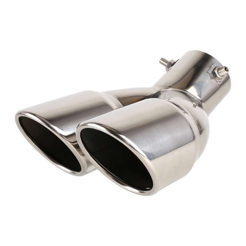 Universal Car Styling Stainless Steel Elbow Exhaust Tail Muffler Tip Pipe, Inside Diameter: 6cm (Gre