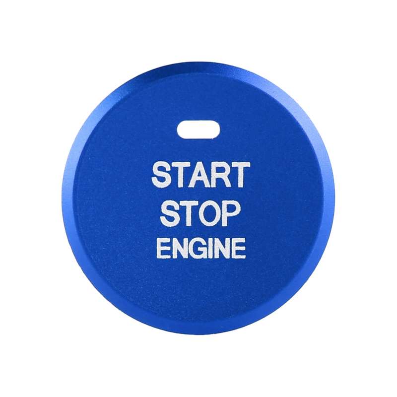 Car Engine Start Key Push Button Inner Ring Trim Sticker Decoration for Mazda Axela CX-30 2020 (Blac