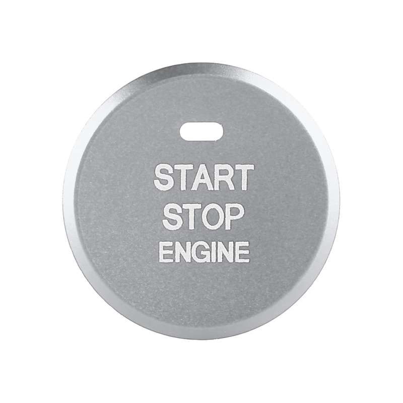 Car Engine Start Key Push Button Inner Ring Trim Sticker Decoration for Mazda Axela CX-30 2020 (Blac