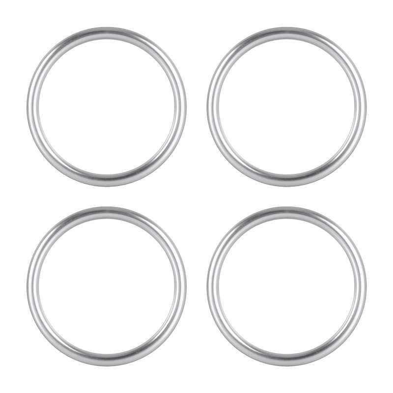 4 PCS / Set Air Conditioning Vent Metal Decorative Ring for Audi A1(Blue)