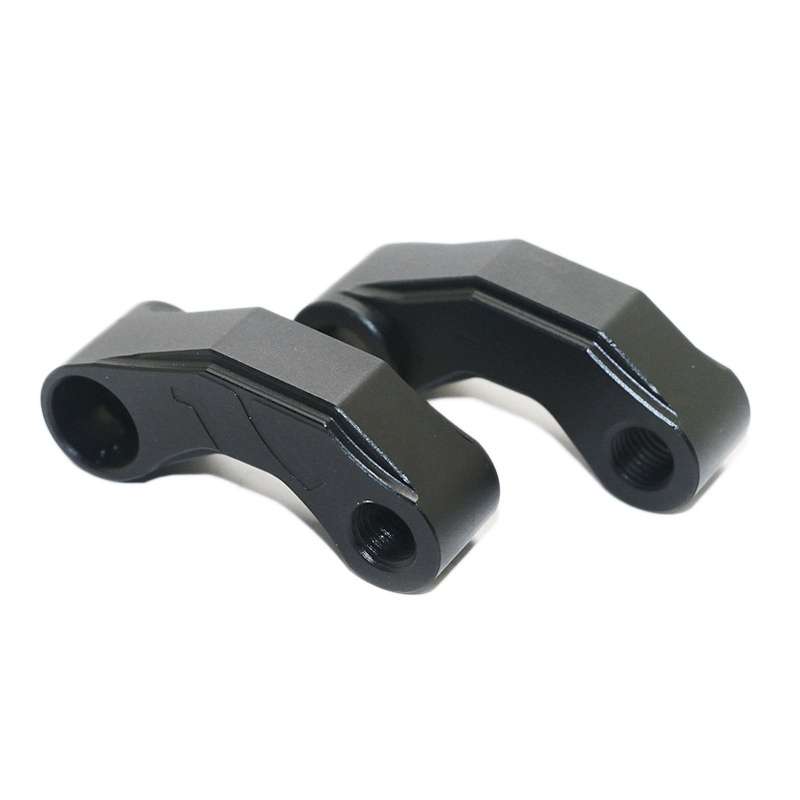 SF-YSZ-2 Mirror Code Motorcycle Modification Aluminum Alloy CNC Rearview Extension Bracket Set (Blac