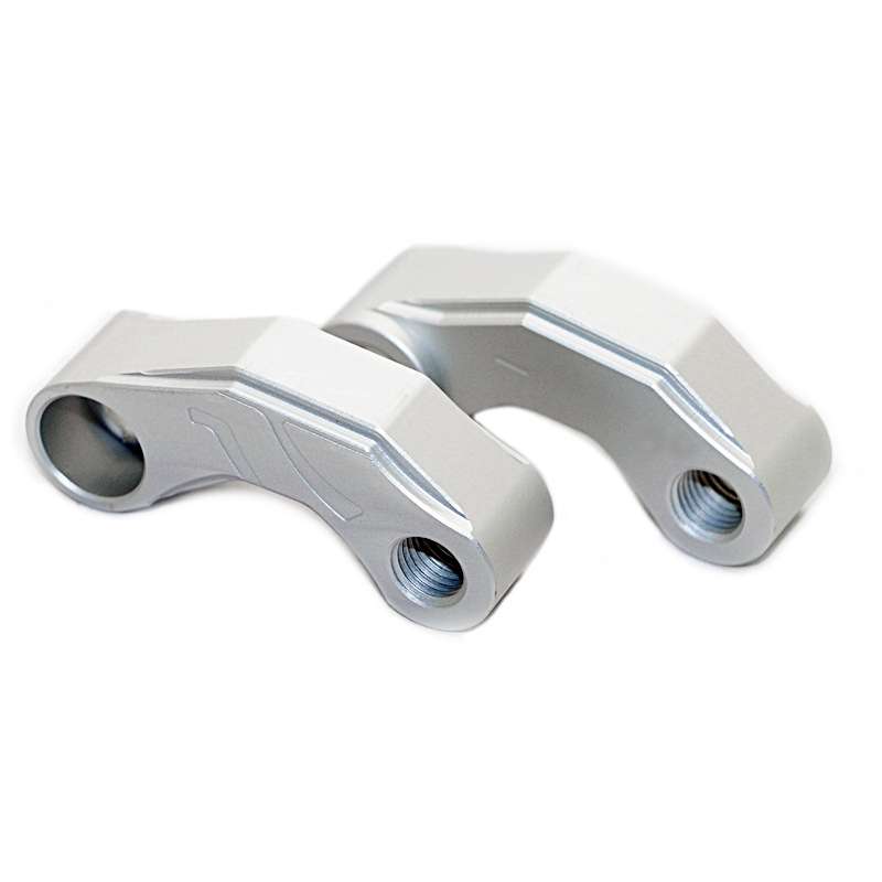 SF-YSZ-2 Mirror Code Motorcycle Modification Aluminum Alloy CNC Rearview Extension Bracket Set (Blac
