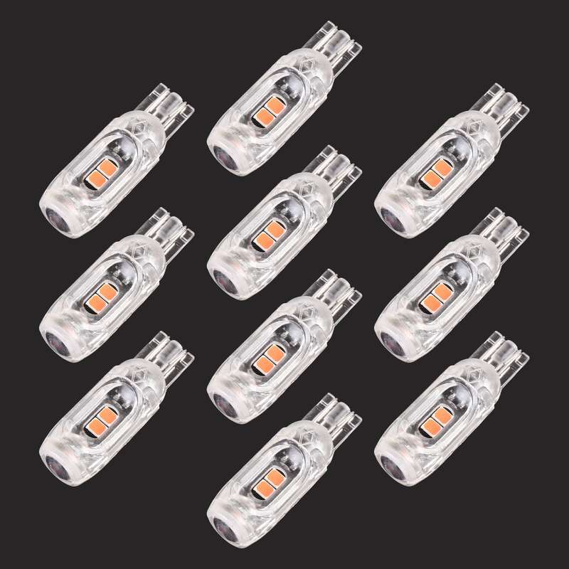 10 PCS T10 DC12V / 1W Car Clearance Light 5LEDs SMD-3030 Lamp Beads (Ice Blue Light)