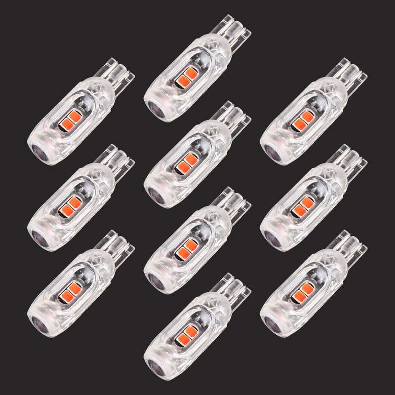 10 PCS T10 DC12V / 1W Car Clearance Light 5LEDs SMD-3030 Lamp Beads (Ice Blue Light)